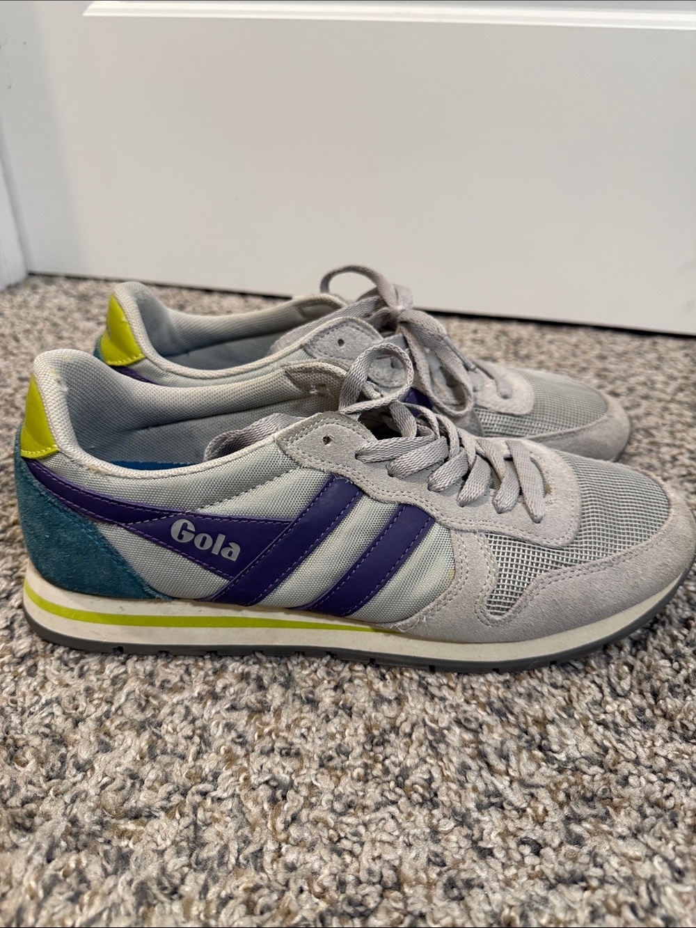 Gola Daytona Womens Fashion Sneakers in Grey Multicolour 10